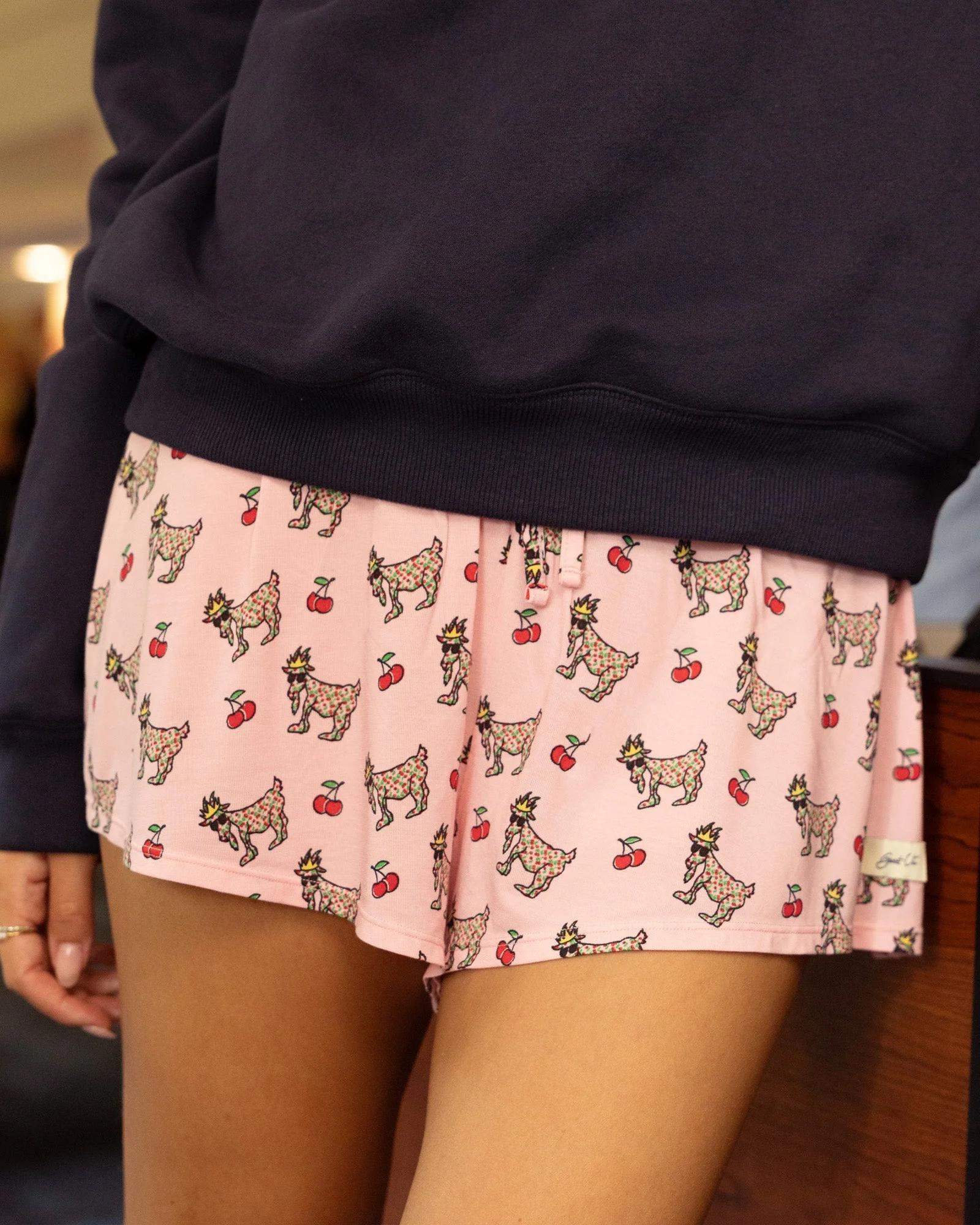 Girls' Cherry Pajama Shorts - Image 3