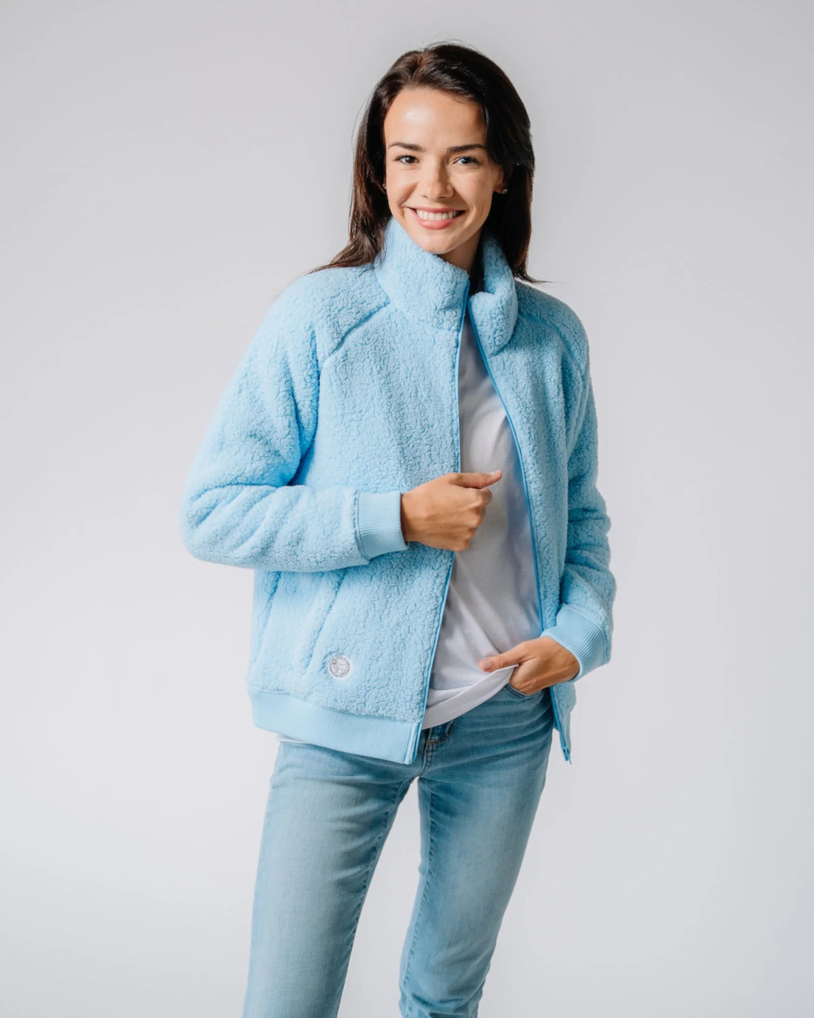 Women's Sherpa Full Zip Jacket - Image 12