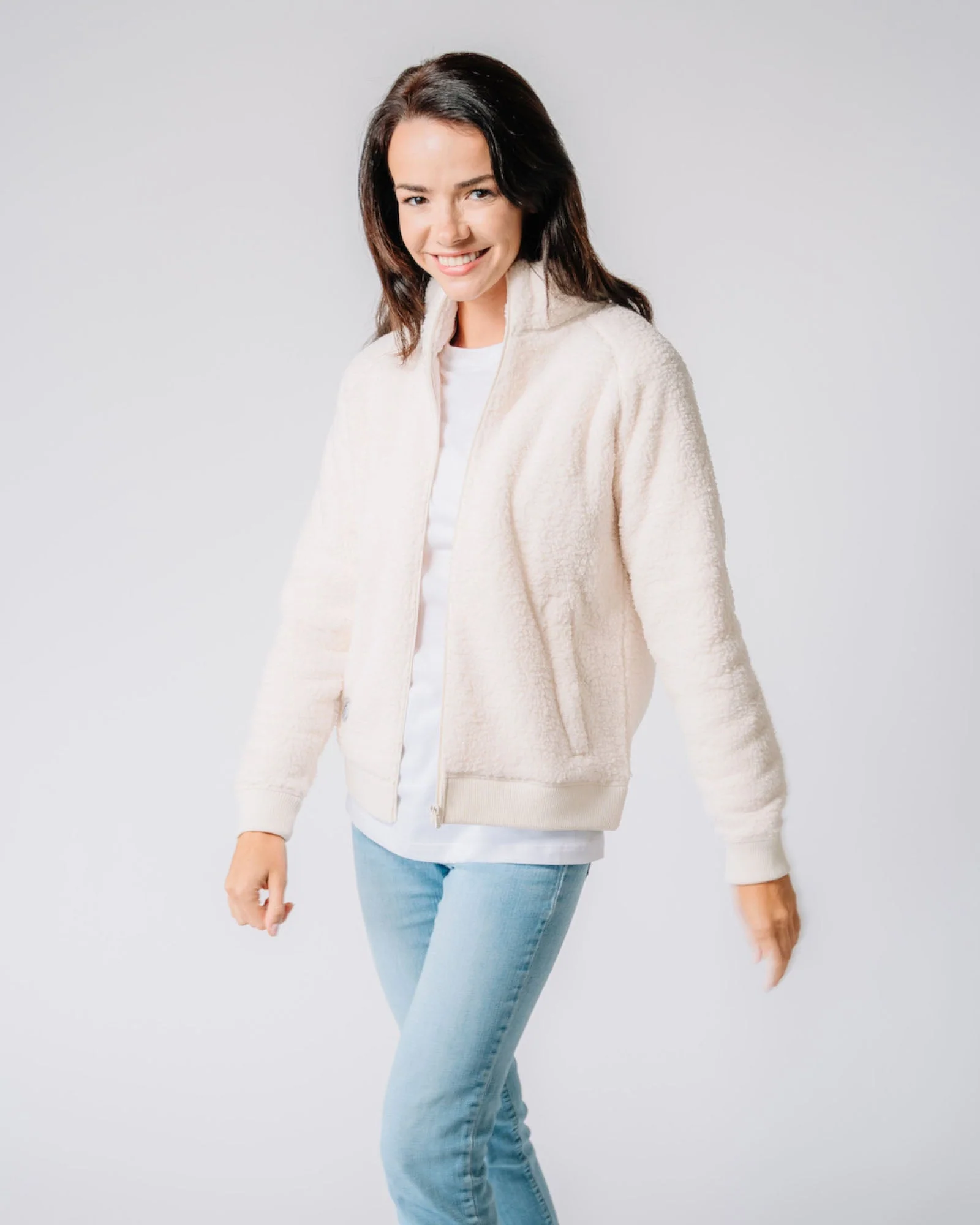 Women's Sherpa Full Zip Jacket - Image 6